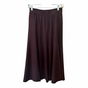 ESCADA by Margaretha Ley Vintage A-line Wool Skirt Size 36 Small Purple Peasant